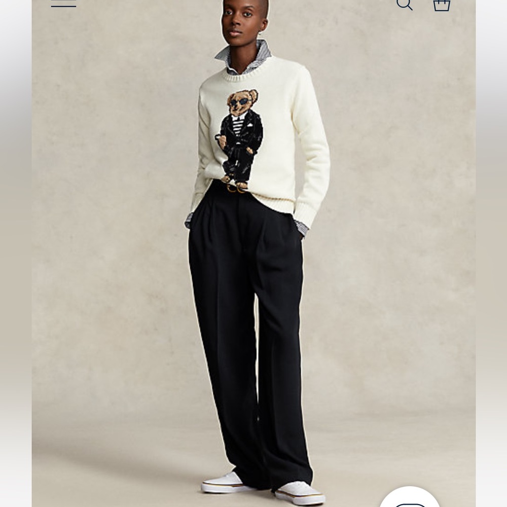 ❌SOLD❌ Polo Bear 🐻 Intarsia knit sweater - Picture 3 of 6